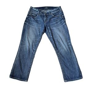 Y2K Vintage Women’s Jeans Bootcut Dark Denim “Suki Capris”